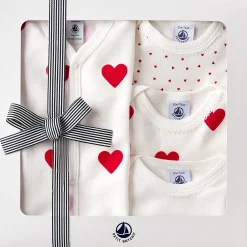 Hearts 3 Bodys Presentförpackning White Red>Petit Bateau New
