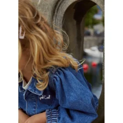 Hearts Ekologisk Denimjacka Indigo Blue Washed><noscript><img width=