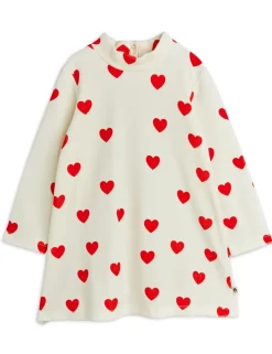 Hearts Velourklänning White>Mini Rodini Online