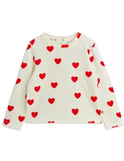 Hearts Velourtopp White>Mini Rodini New