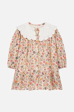 Heidi Vävd Klänning Cream Wild Flowers><noscript><img width=