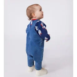 Hängselbyxor I Denim Bleu Delave><noscript><img width=