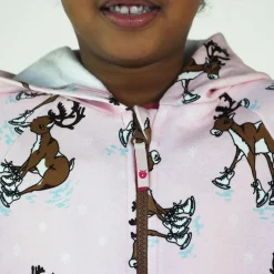 Hoodie with reindeer Icy Pink><noscript><img width=