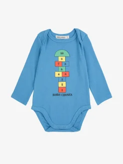 Hopscotch Långärmad Body Blue>Bobo Choses Clearance