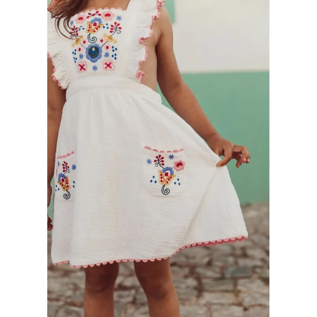Huguette Klänning White>Louise Misha Sale