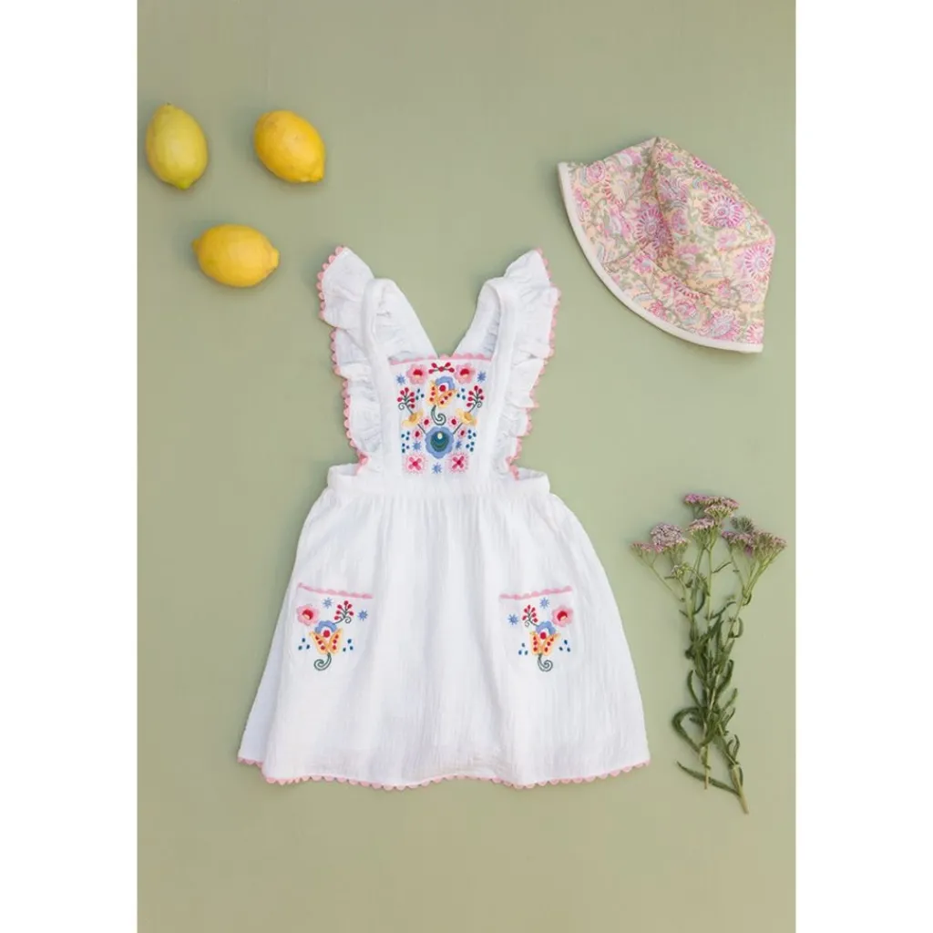 Huguette Klänning White>Louise Misha Sale