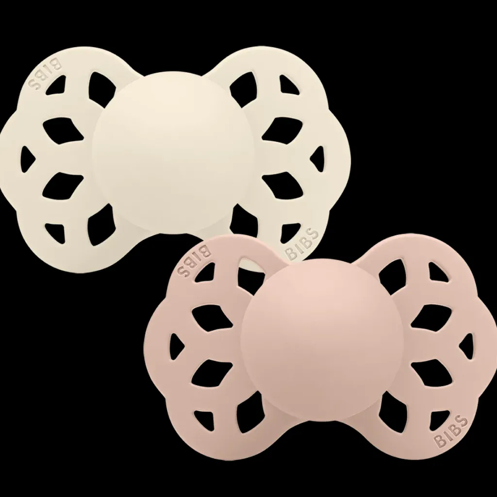 Infinity 2-pack Anatomiska Silikonnappar Ivory Blush>BIBS New