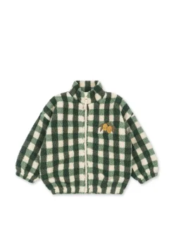 Jody Teddyjacka Green Check>Konges Sløjd Clearance