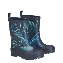 Jolly Print Gummistövel Navy Bluegreen>Viking Hot