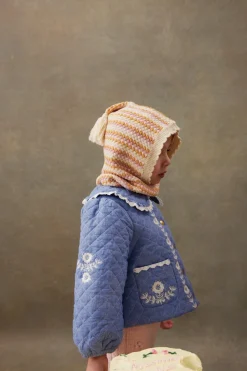 Jouliana Vävd Kappa Blue Chambray>Louise Misha Online