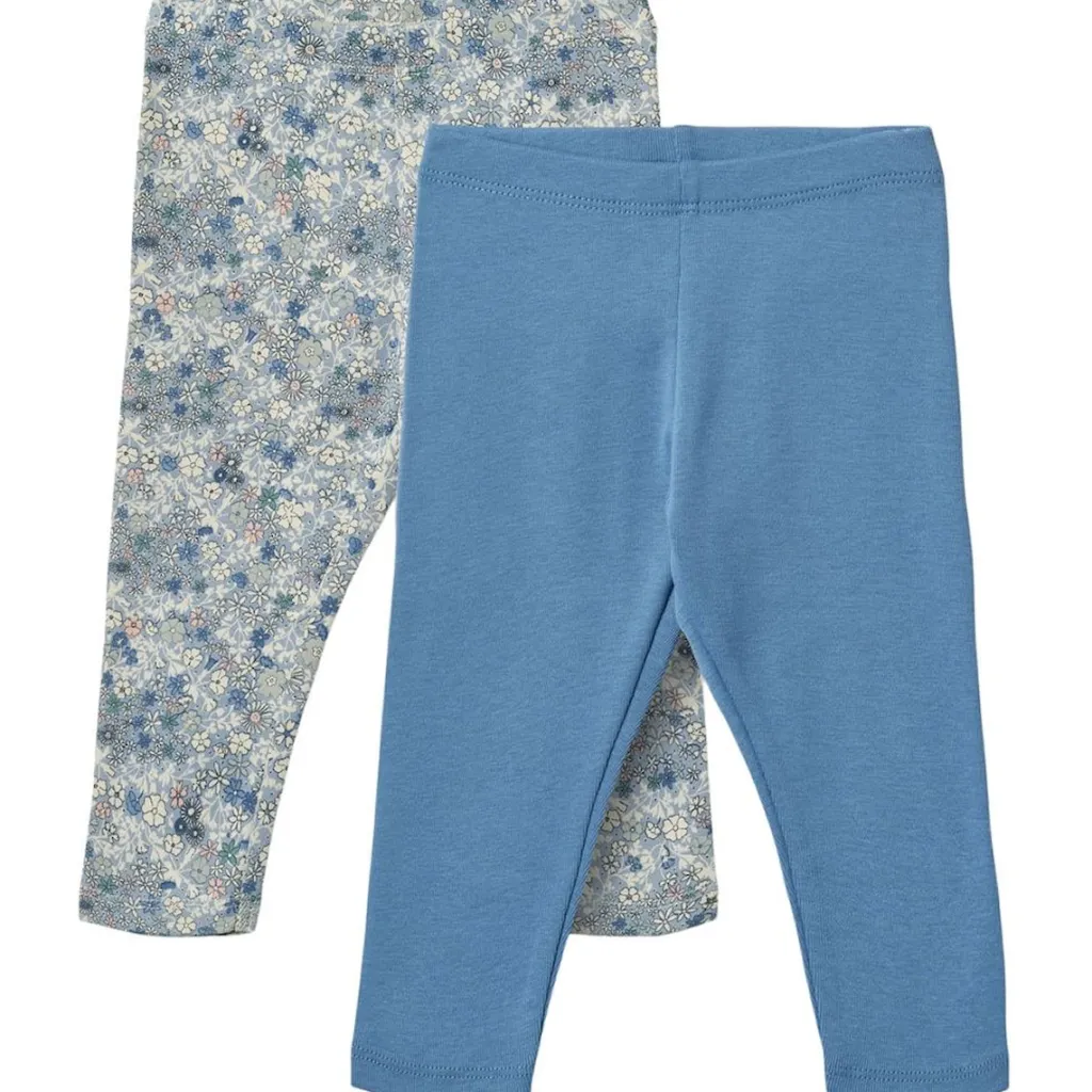 Jules 2-pack Leggings Blue Summer Flowers>Wheat New