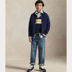 Kabelquiltad Jacka Refined Navy><noscript><img width=
