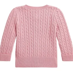 Kabelstickad Babykofta Tickled Pink>Ralph Lauren Sale