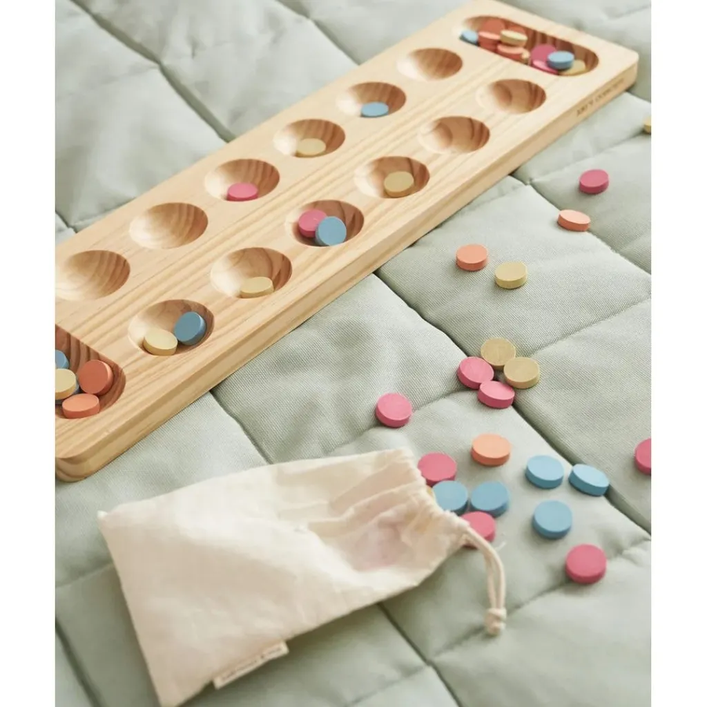 Kalaha Brädspel Beige>Kid's Concept Online