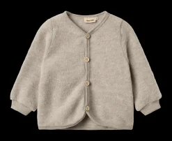 Kari Ullfleecekofta Khaki Melange>Wheat Hot