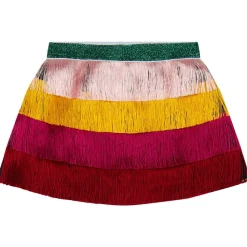 Kjol Med Fransar Flerfärgad>Stella McCartney Kids New