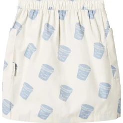 Kjol Off White/Light Cerulean Blue>Tinycottons Hot