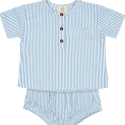 Klädset Bäckebölja Sky Blue Cream Stripe>Copenhagen Colors Outlet