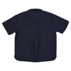 Kortärmad Poplinskjorta Navy>Copenhagen Colors New