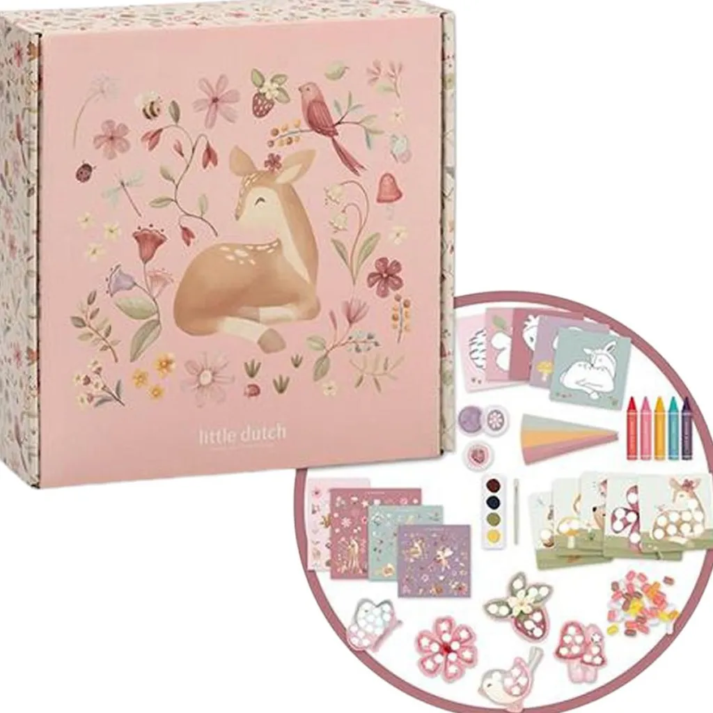 Kreativitetslåda Älvgård Rosa>Little Dutch Clearance