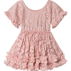 Lacy Frilly Dress Klänning Pink>DOLLY by Le Petit Tom Hot