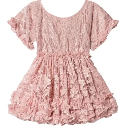 Lacy Frilly Dress Klänning Pink>DOLLY by Le Petit Tom Hot