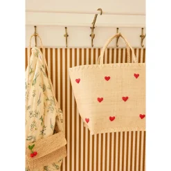 Large Raffia Väska Darling Hearts><noscript><img width=