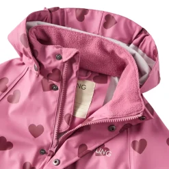 Leeds Ofodrad Regnoverall Mauve Hearts><noscript><img width=