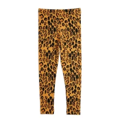 Leopard Leggings Beige>Mini Rodini New