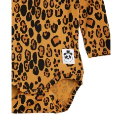 Leopard Långärmad Body Beige>Mini Rodini