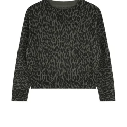 Leopardmönstrad Stickad Tröja Khaki>Zadig & Voltaire Hot