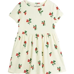 Lingonberries Aop Klänning Offwhite>Mini Rodini Best