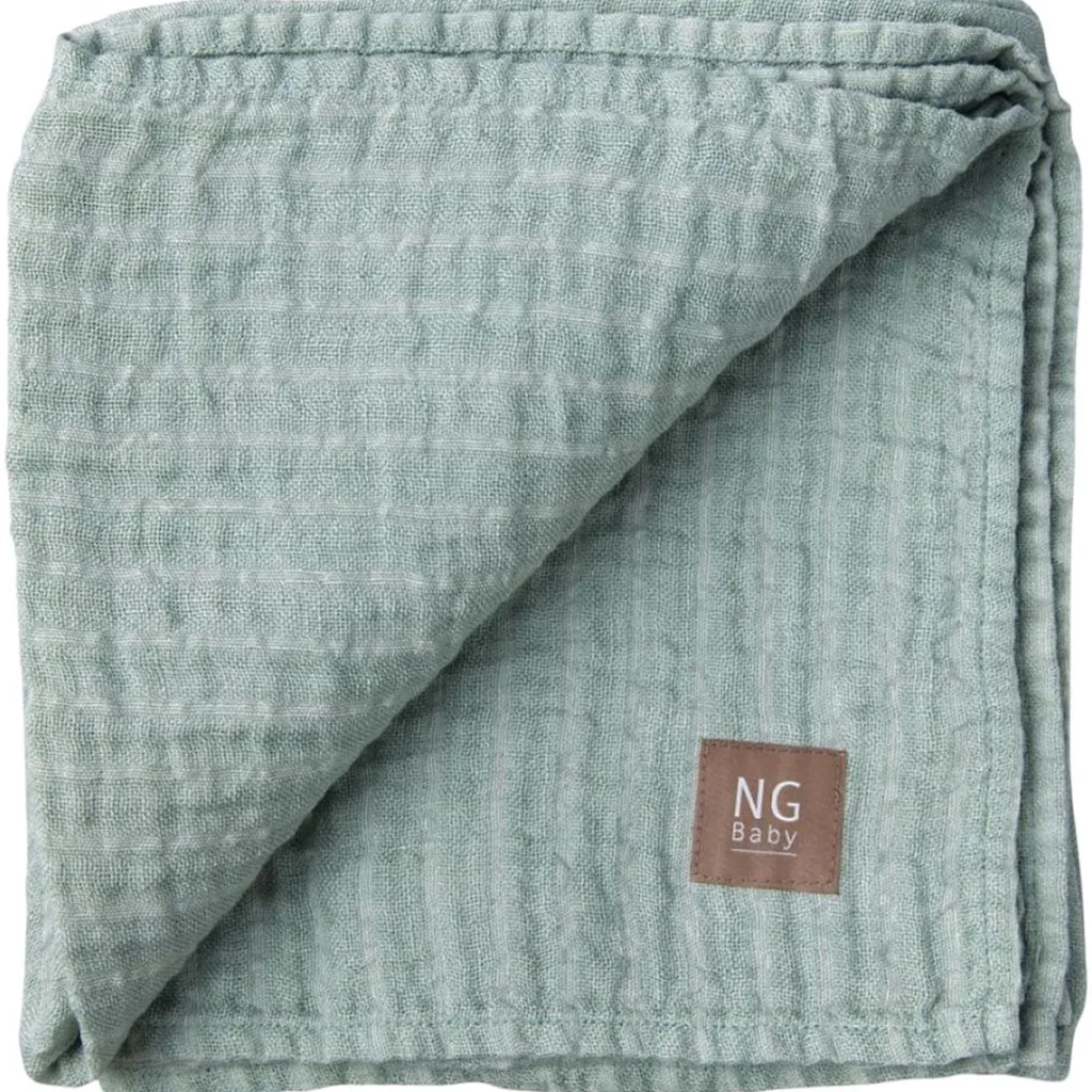 Linnefilt Sage Green/Ivory Stripe>NG Baby Outlet