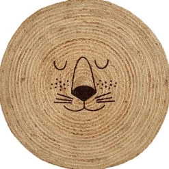 Lion Face Golvmatta I Jute Natural>RICE
