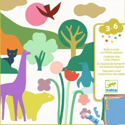 Little Papers Set För Kreativt Skapande - Färgglada Former Multi>Djeco Hot