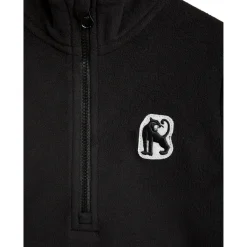 Långärmad Med Dragkedja I Mikrofleece Black><noscript><img width=