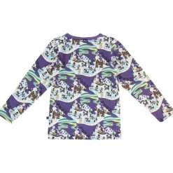 Långärmad T-shirt i Loganberry med vinterlandskap><noscript><img width=
