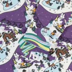 Långärmad T-shirt i Loganberry med vinterlandskap><noscript><img width=
