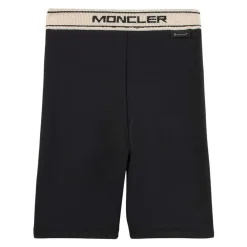 Logo Cykelshorts Svarta>Moncler Discount