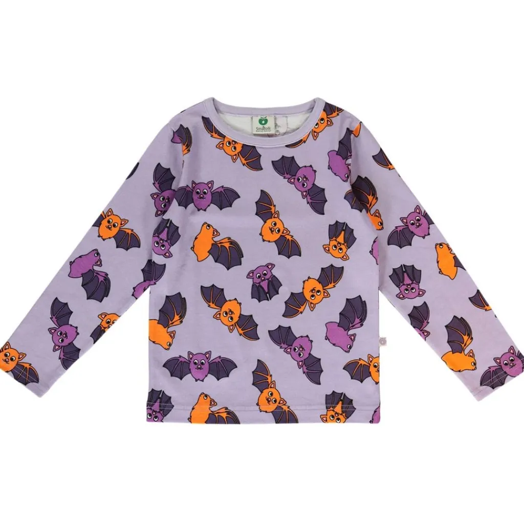 Long-sleeved top with bats Orchid Petal>Småfolk Online