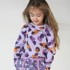 Long-sleeved top with bats Orchid Petal><noscript><img width=