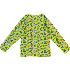 Long-sleeved top with owls Pear Green><noscript><img width=