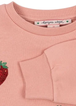 Lou Sweatshirt Med Paljetter Mellow Rose><noscript><img width=