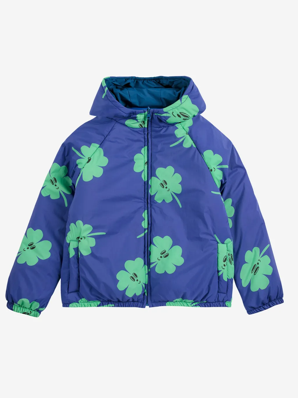 Lucky Clover All Over Vändbar Jacka Purple>Bobo Choses Outlet
