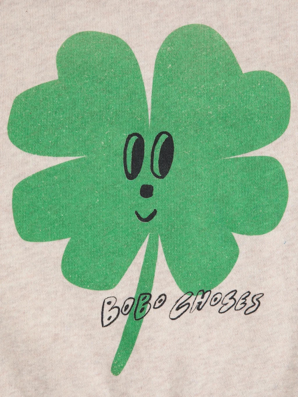 Lucky Clover Ranglan Sleeve Sweatshirt Heather Grey>Bobo Choses Outlet