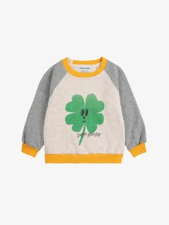 Lucky Clover Sweatshirt Light Heather Grey>Bobo Choses Best