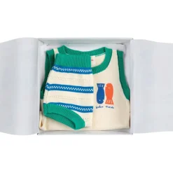 Lucky Fish Baby Stickat Set Offwhite><noscript><img width=