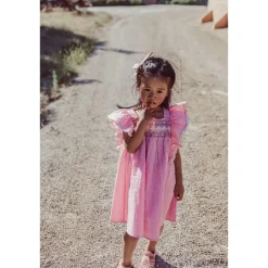 Martine Klänning Pink Fragola Vichy><noscript><img width=