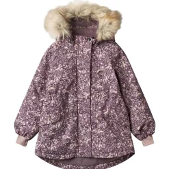 Mathilde Tech Blommig Jacka Purple Tulips>Wheat Discount