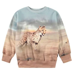 Mattis Sweatshirt Running Cheetahs>Molo Hot